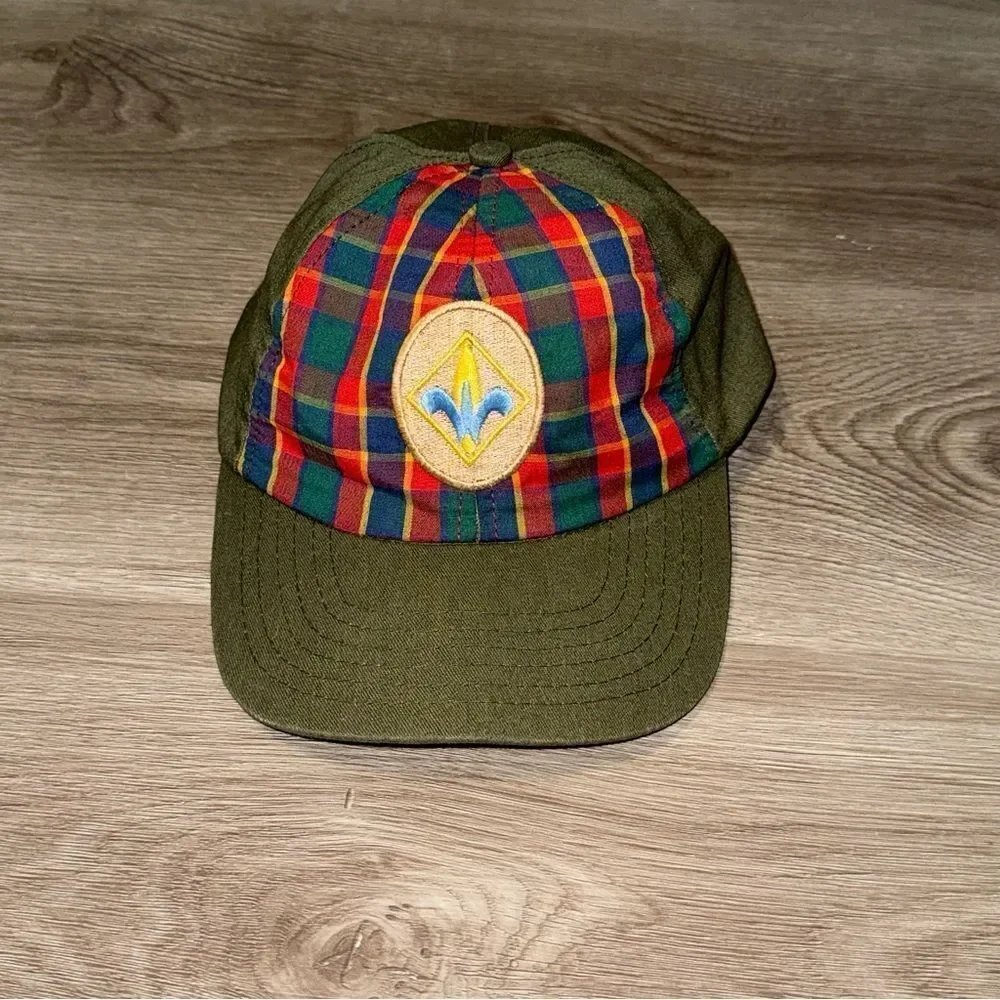 Kid's Boy Scouts Plaid Baseball Hat